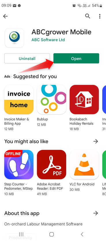 How to know if there are updates to the ABCgrower Mobile App 2