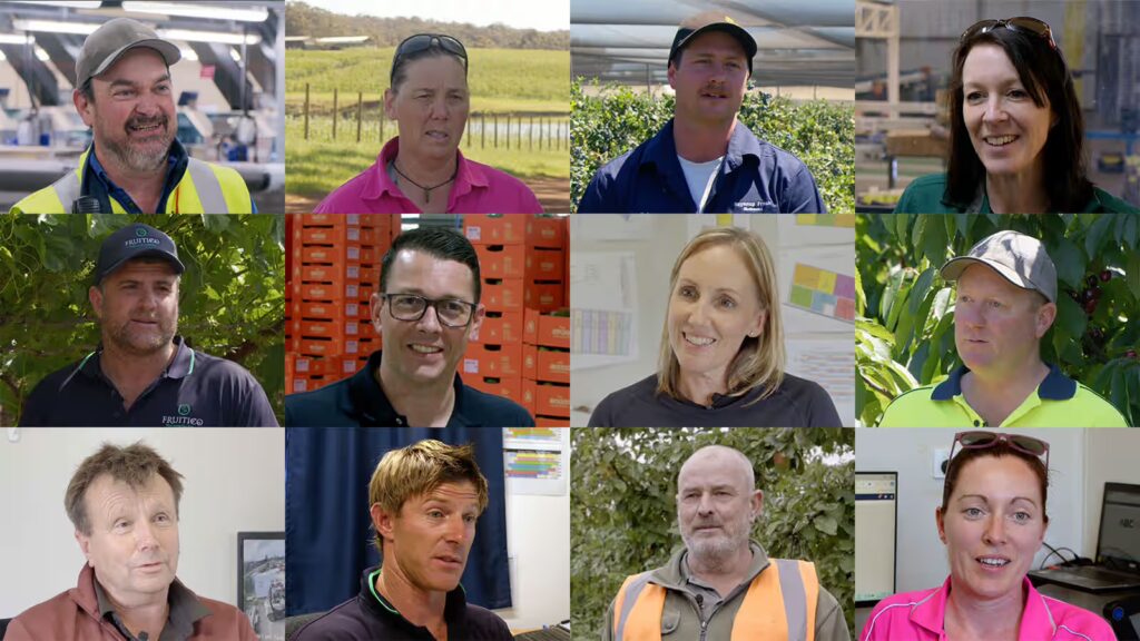 Compilation photo of the head shots of several individual customers